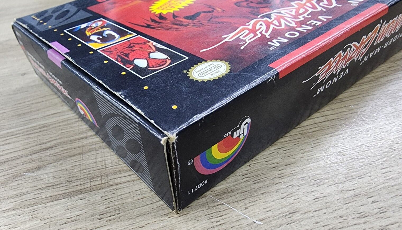 USED AUTHENTIC BOX ONLY - NO GAME - NO MANUAL - MAXIMUM CARNAGE - SNES