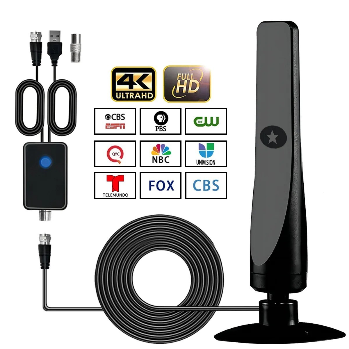 Wave Max Tv Antenna 2026, Signal Booster TL Best Quality Receiver Indoor/OutDoor