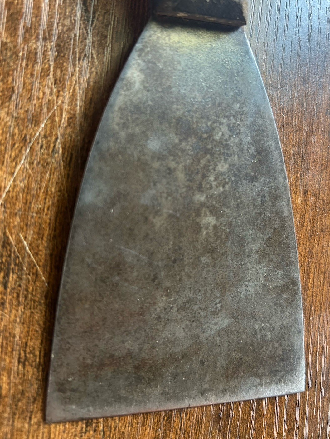 3" STIFF BLADE SCAPPER PUTTY KNIFE WITH WOOD HANDLE-VINTAGE