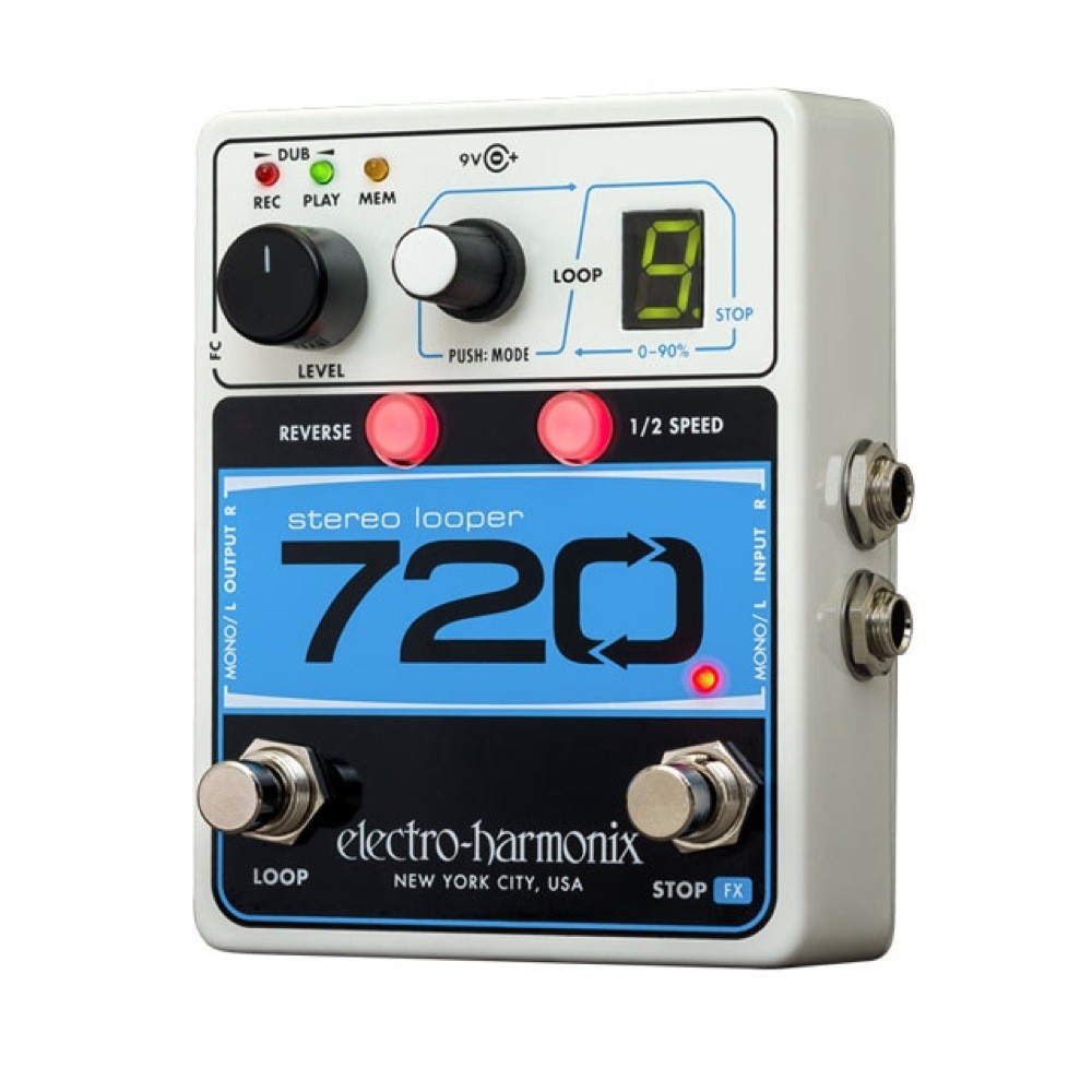 Electro-Harmonix 720 Stereo Looper Compact Recording with 10 loops & 12min