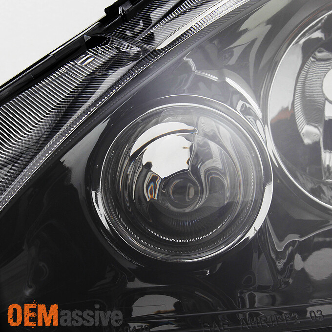 Fit 2005-2006 RSX Integra DC5 Black Clear Headlights Front Lamp Replacement Pair