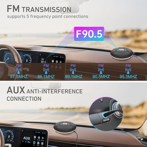 CD903TF Portable CD Player with Bluetooth and FM Transmitter with Touch