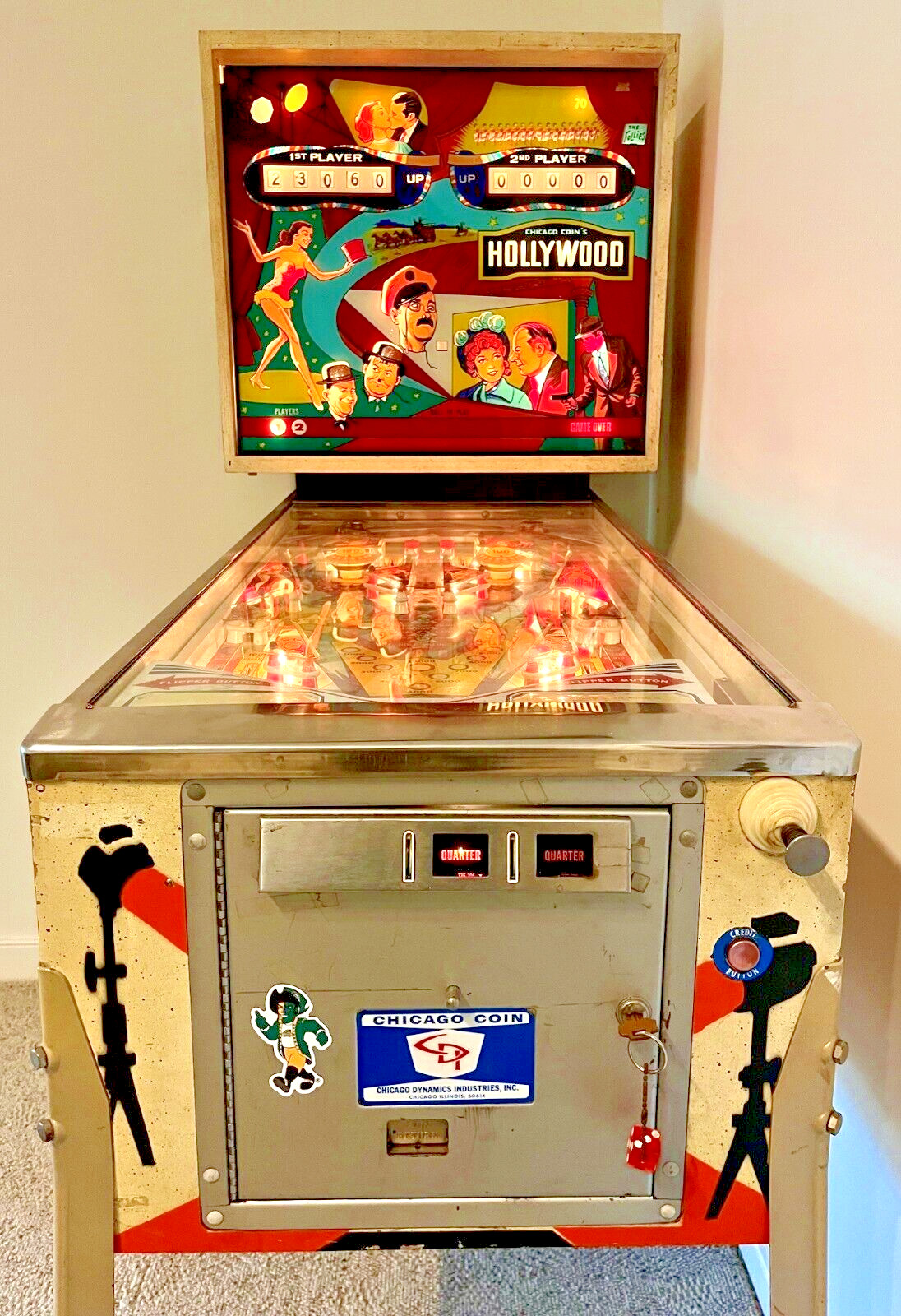 HOLLYWOOD by Chicago Coin (1976) COIN-OP Pinball Machine | Richmond, VA