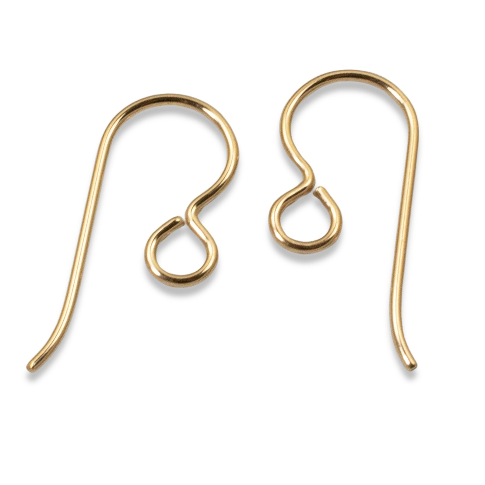 10 Premium Gold Filled Ear Wires - Regular Loop - 14/20 Gold Filled - USA Made