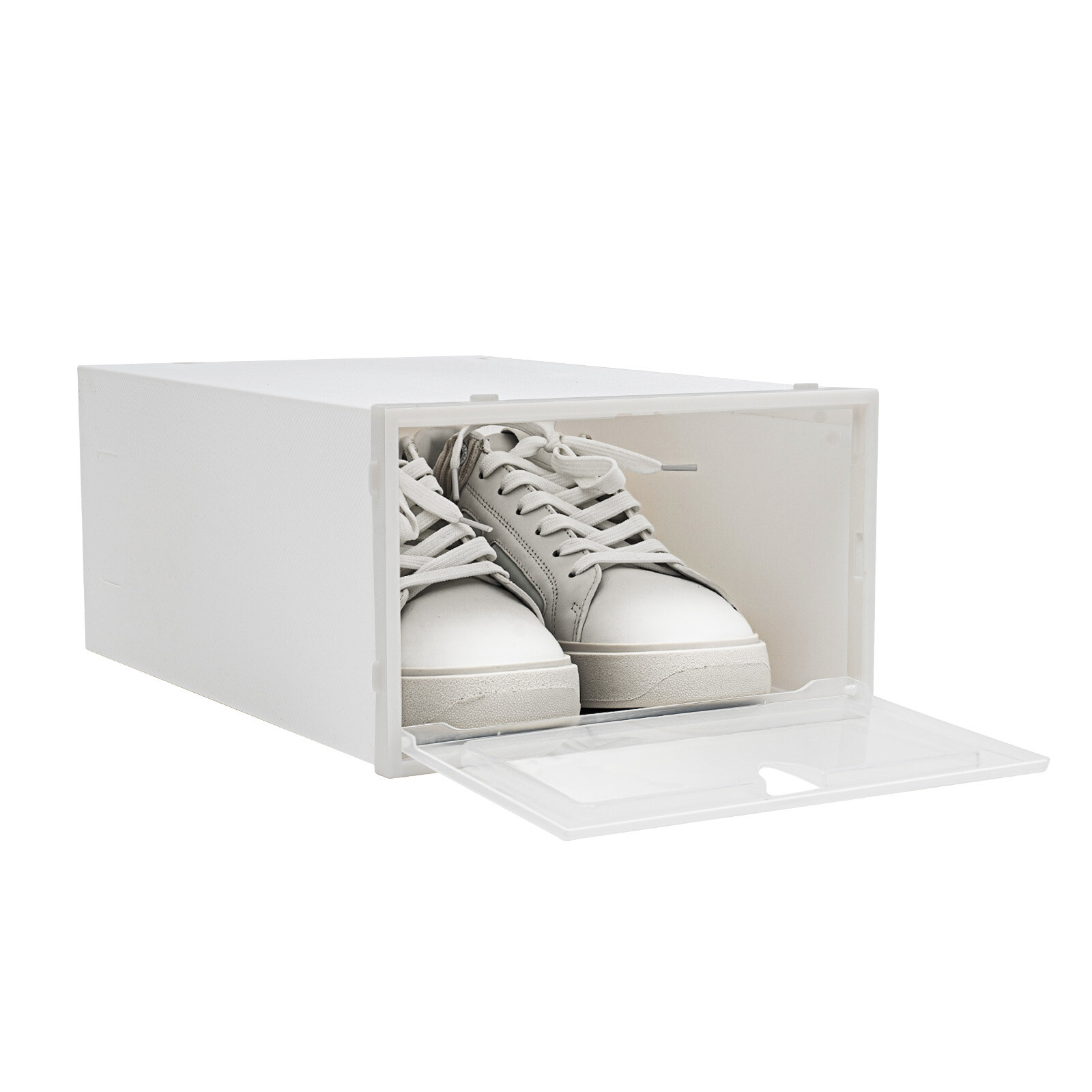 20 Pack Shoe Boxes Plastic Shoe Organizer for Closet Stackable Shoe Containers