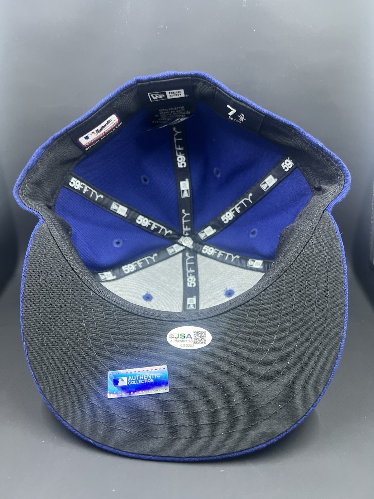 Ice Cube Signed Fitted Los Angeles Dodgers Hat JSA 7 3/8