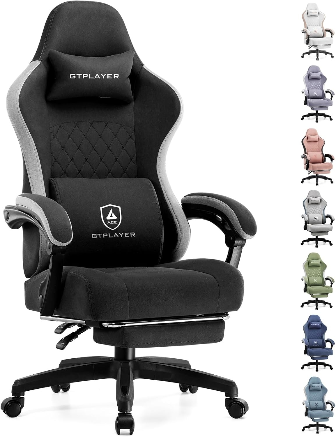 Gaming Chair Computer Office Chair W/ Pocket Spring Cushion Linkage Armrests