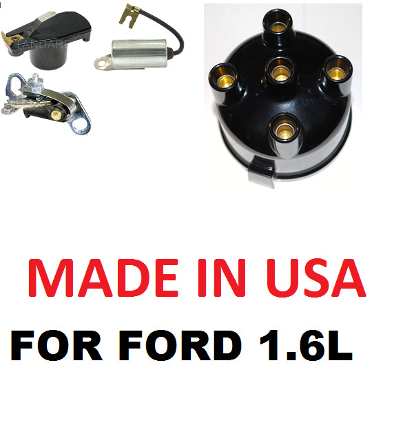 DISTRIBUTOR CAP ROTOR POINTS CONDENSER Bobcat 632 732 742 Skid Steers Ford 1.6L