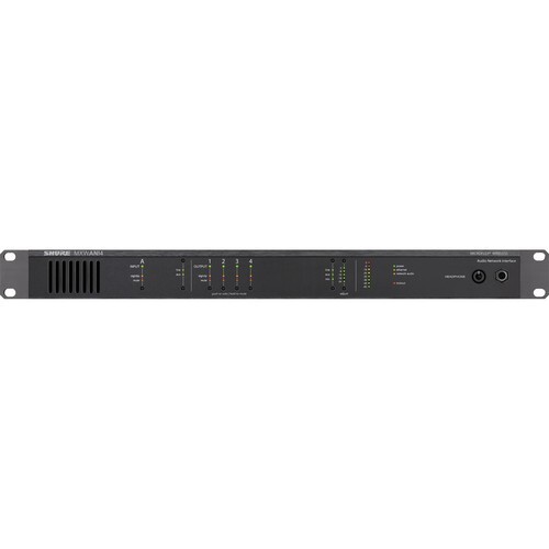 Shure MXWANI4 Professional Wireless Microphone Audio Network Interface w/ Dante