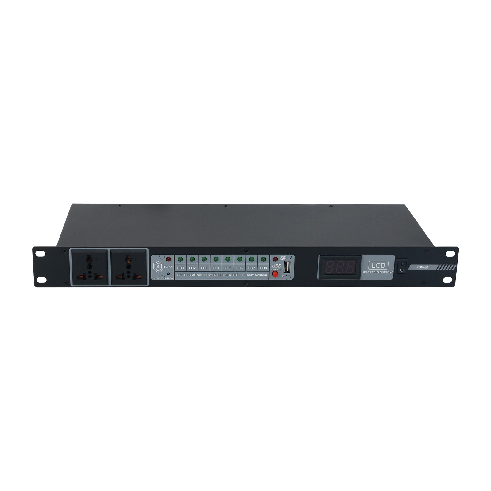 8-Channel Power Sequencer Controller Sequence Stage Manager Fit Voltage Display