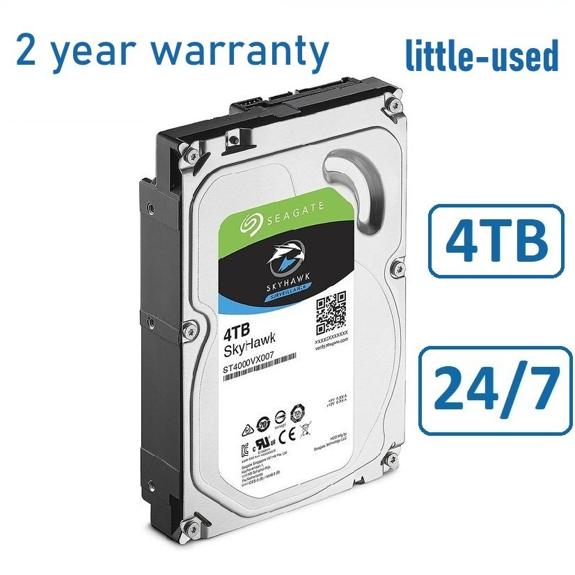 4TB Hard Drive for Video Surveillance 24x7 SATA 6GB/S 64MB Seagate