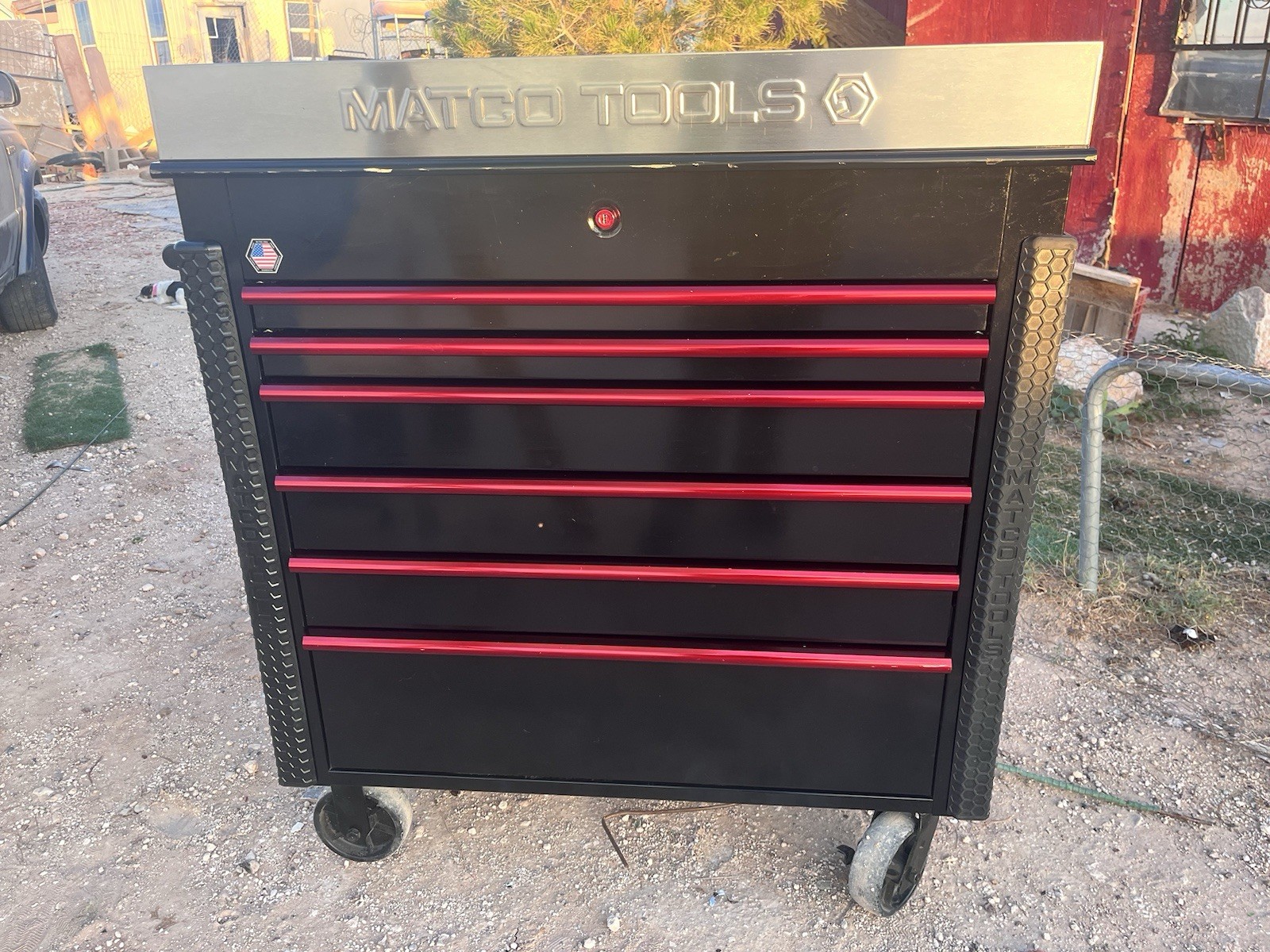 Matco Tools JSC773C‑BBR Rolling Stock Cart Slightly Used Color: Outlaw Black/Red