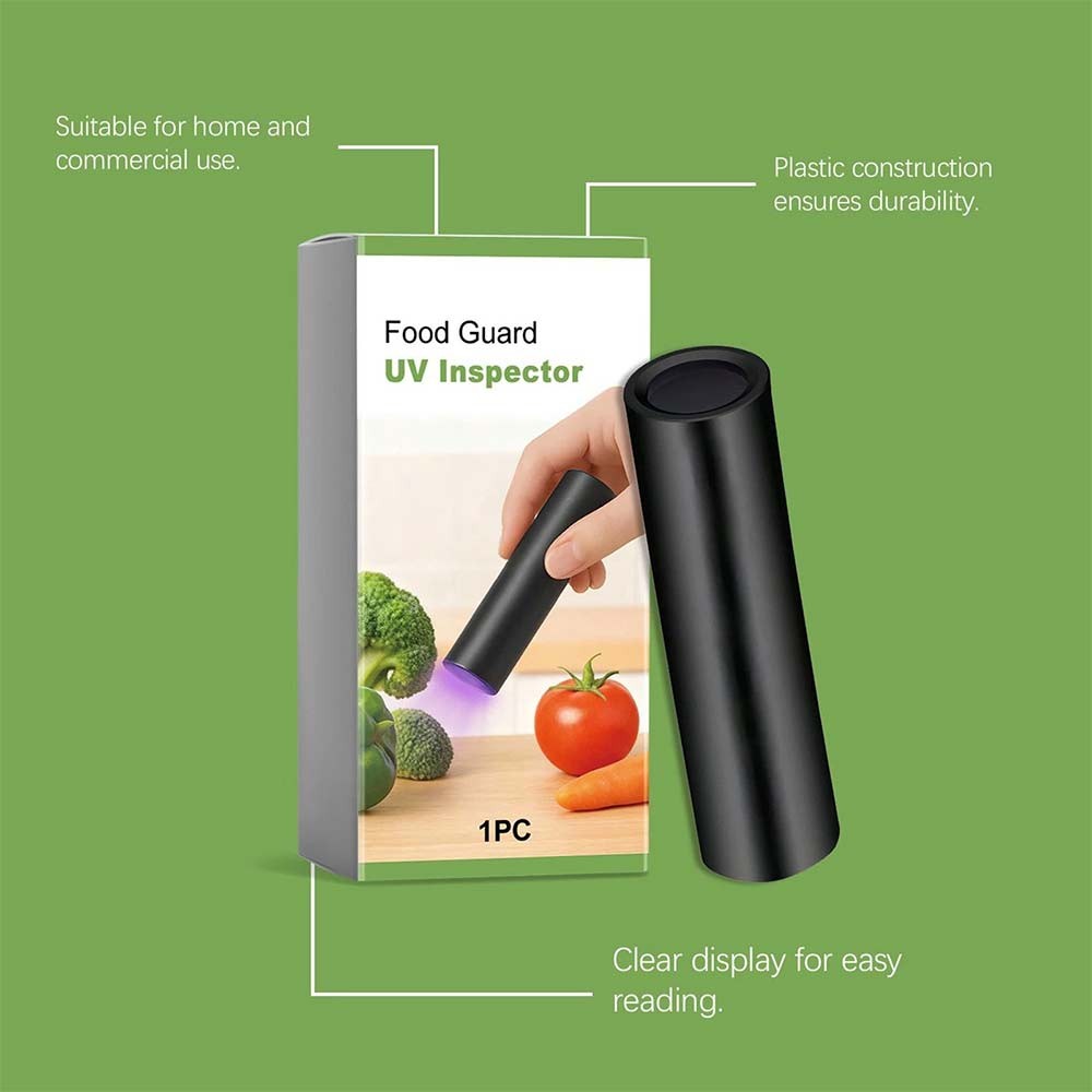 Portable UV Black Light Flashlight Vegetables Detector Inspection Tool