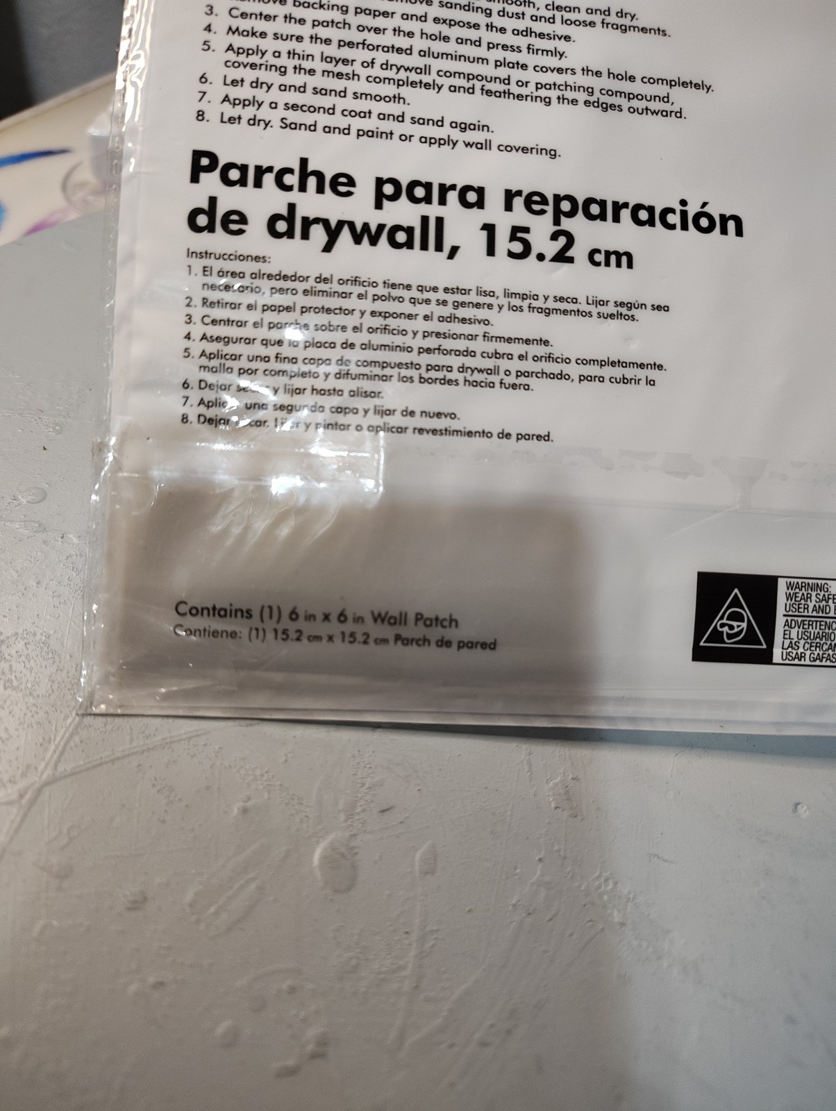 6 In. X 6 In. Drywall Repair Patch