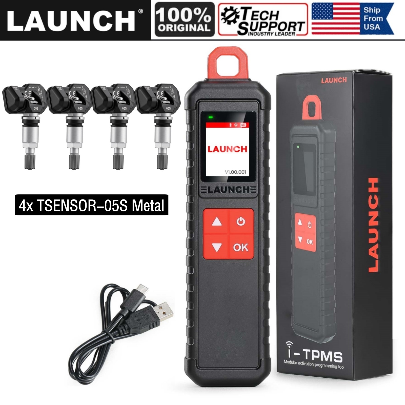 LAUNCH i-TPMS Handheld TPMS Service Tool Binded with X-431 Scanner/i-TPMS APP