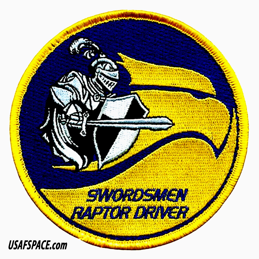 USAF 1ST OPERATIONS SUPPORT SQ-1 OSS- 1 FW -F-22 SWORDSMEN RAPTOR DRIVER-PATCH