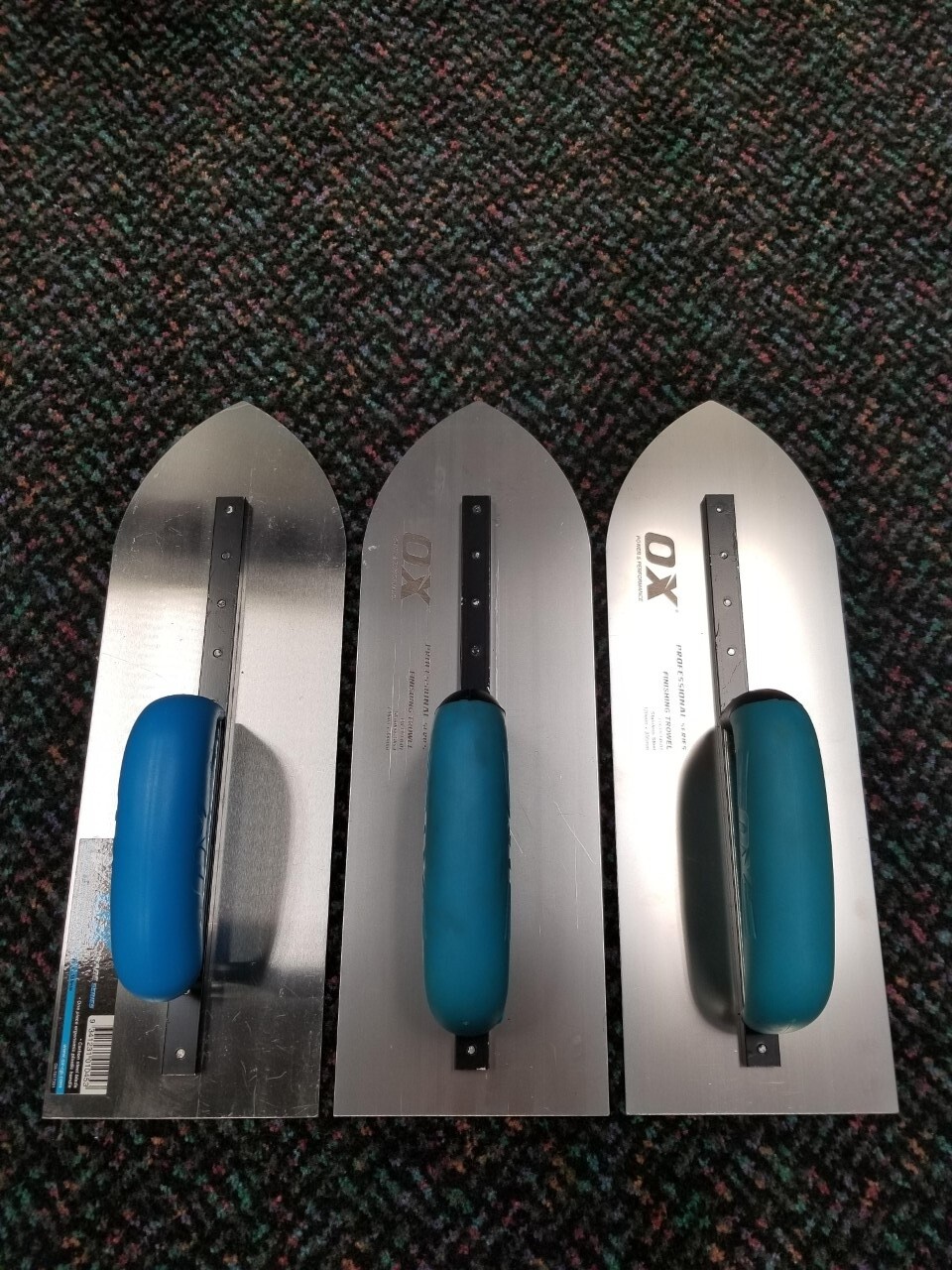 Ox Tools 120x356mm Finishing Trowel 3 Piece Set