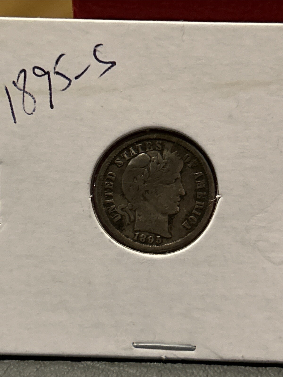 1895-S Barber  Dime -- Key Date -- Very Fine Light Pitting