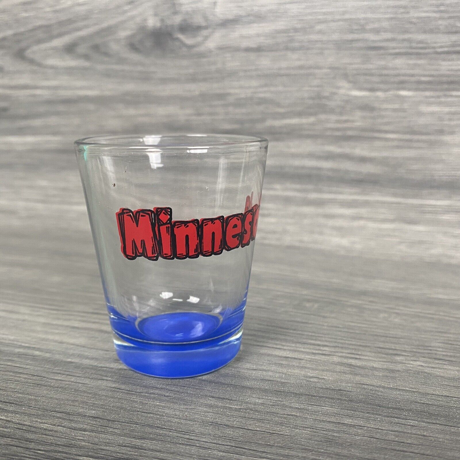 Minnesota Blue Bottom SHOT GLASS Whiskey Shot Glass
