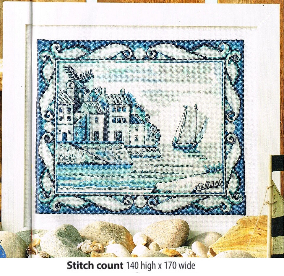 DELFTWARE SCENE   CROSS STITCH PATTERN  ONLY   ALS  PY