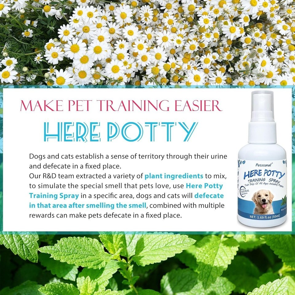 Dog Not Here & Here Potty Training Spray Kit, Puppy Essentials. Pee Here Corr...