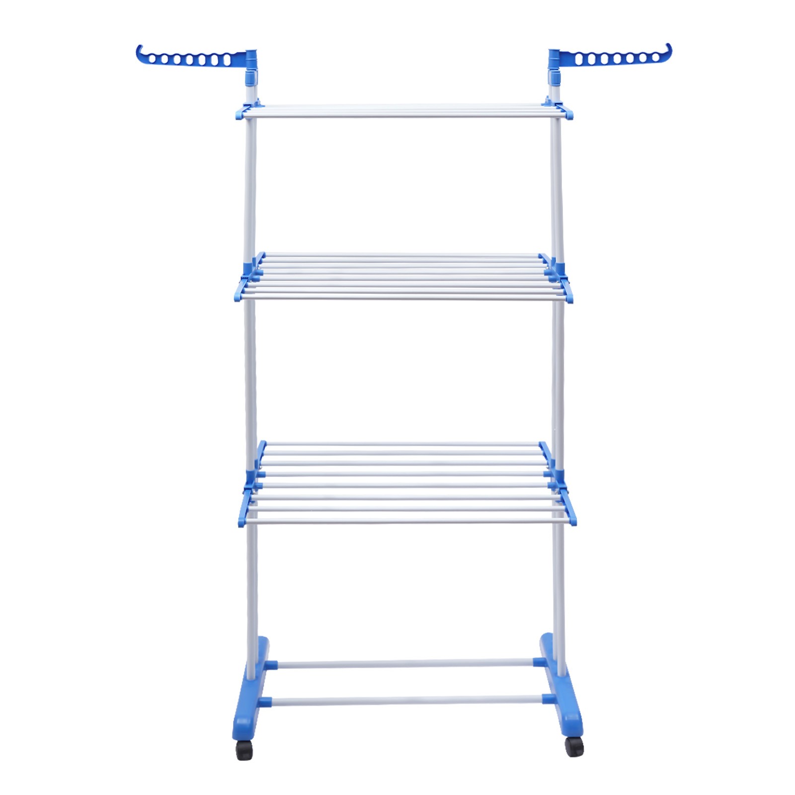 Heavy Duty Laundry Clothes Drying Rack Foldable Garment Rolling Dryer Hanger