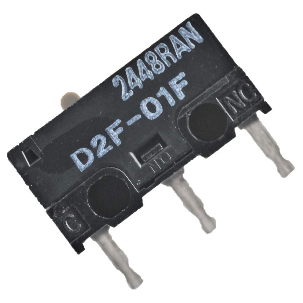 Pack of 4 OMRON D2F-01F Microswitch SPDT Subminiature Compatible Mouse Black
