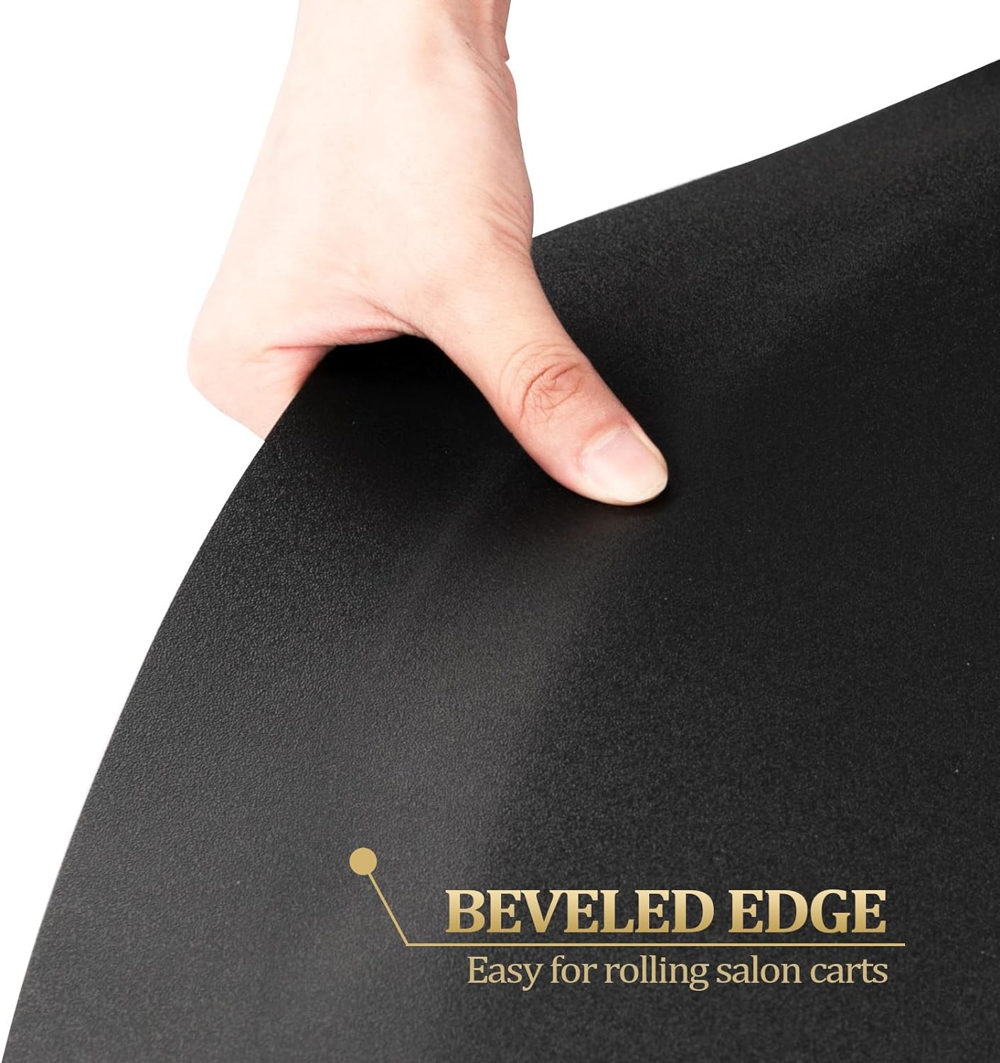 Barber Shop Chair Mat 4.5′ x 2.45′ Anti-Fatigue Floor Mat Salon Mat-Black Sector