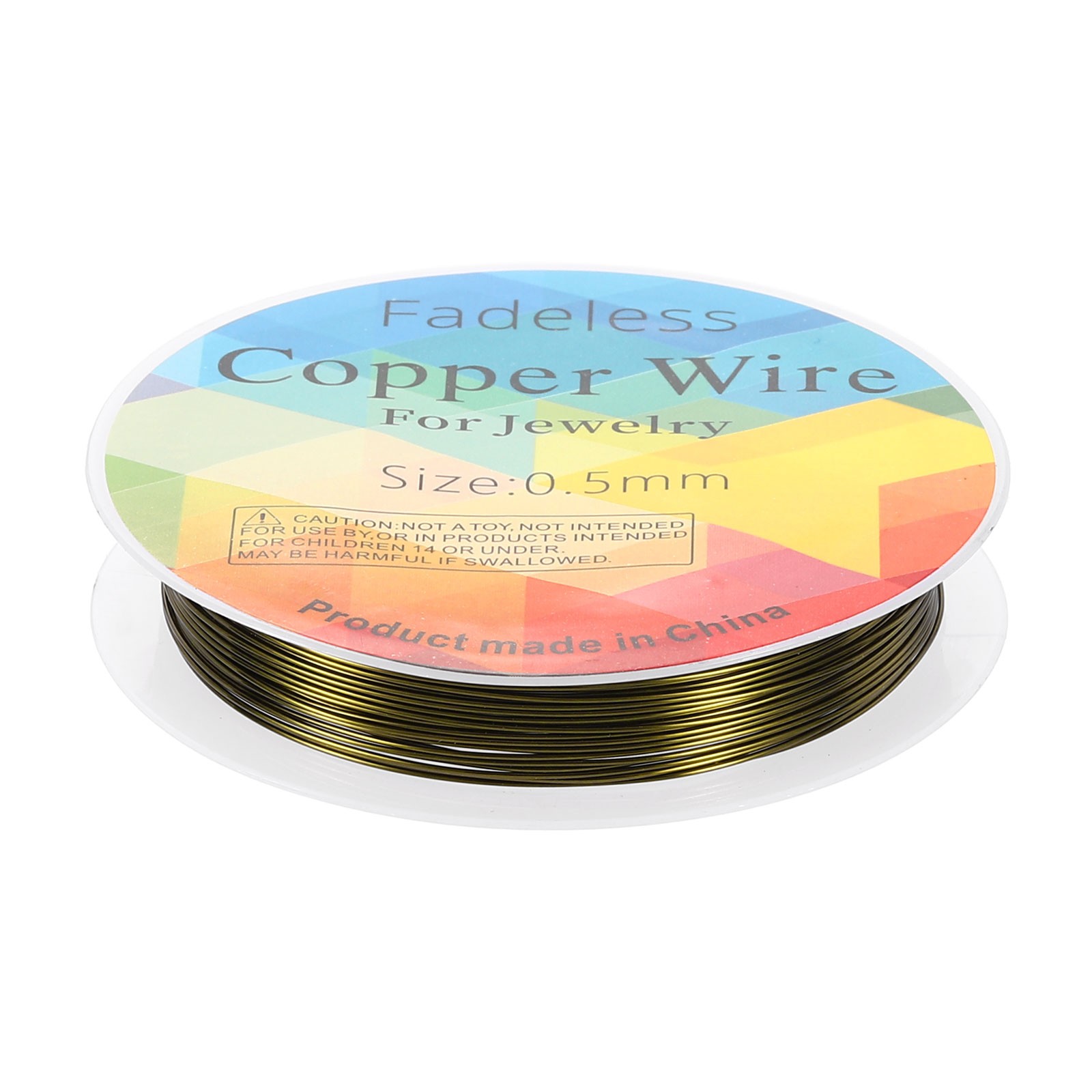Jewelry Wire 20ft 24 Gauge Brass Craft Jewelry Wrapping Wire Ancient Blue,