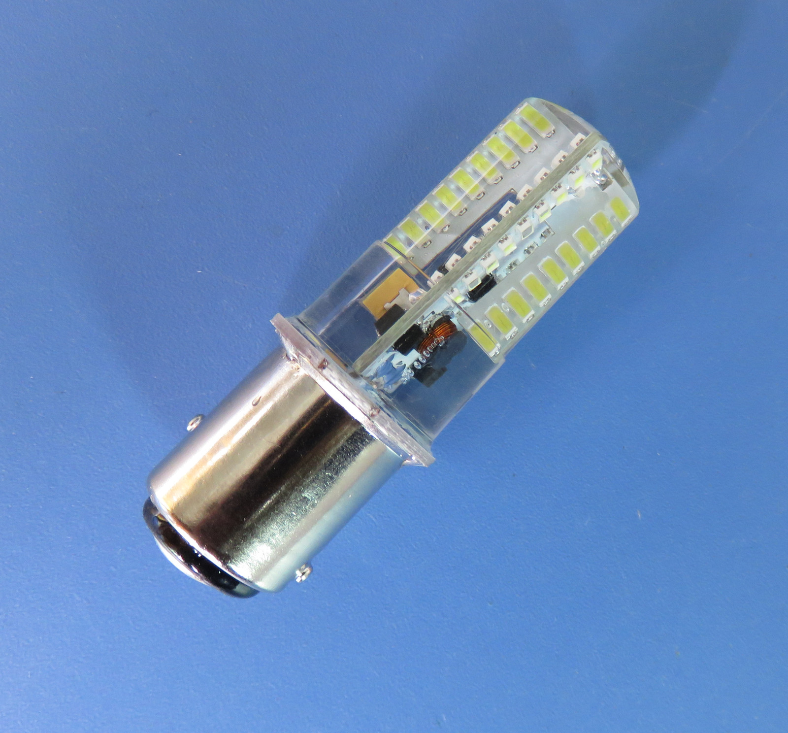 BAY15D Led Marine lights,boat bulb 72-3014 SMD AC DC12V Silicone Crystal White