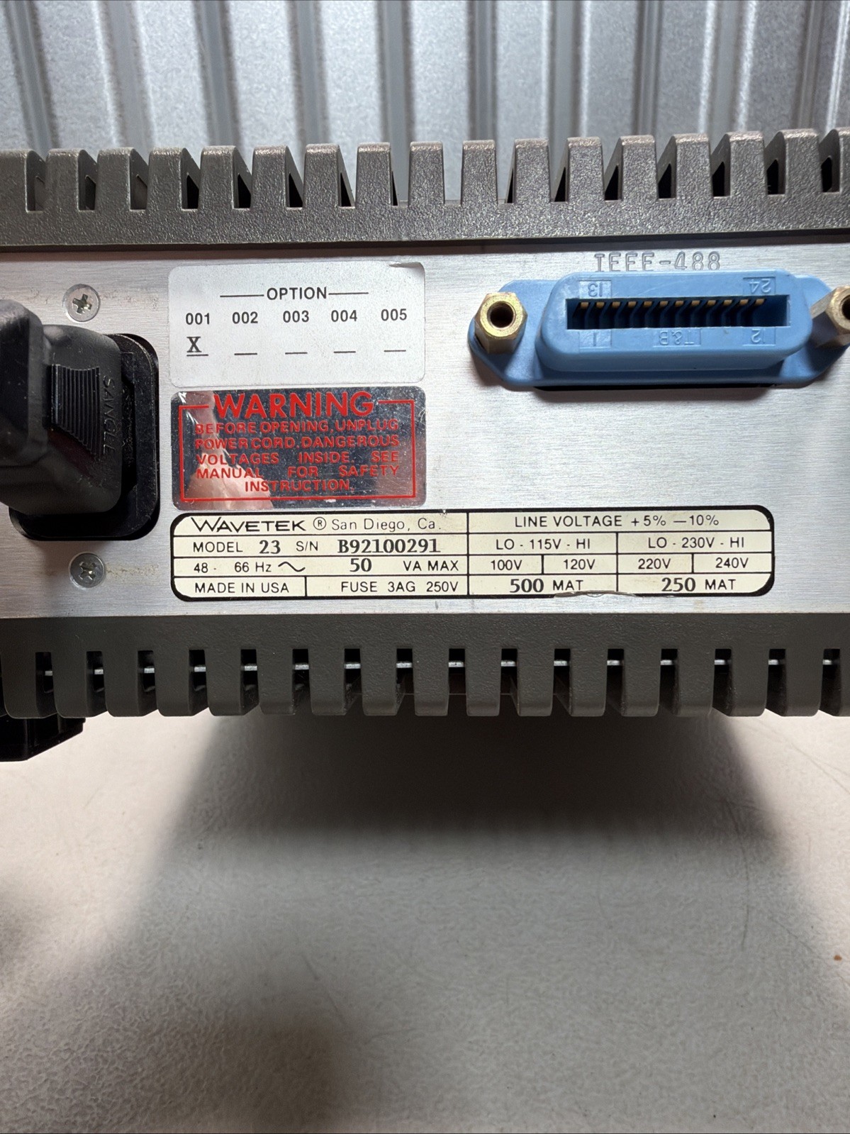Wavetek Model 23 12 MHz Synthesized Function Generator - Working!