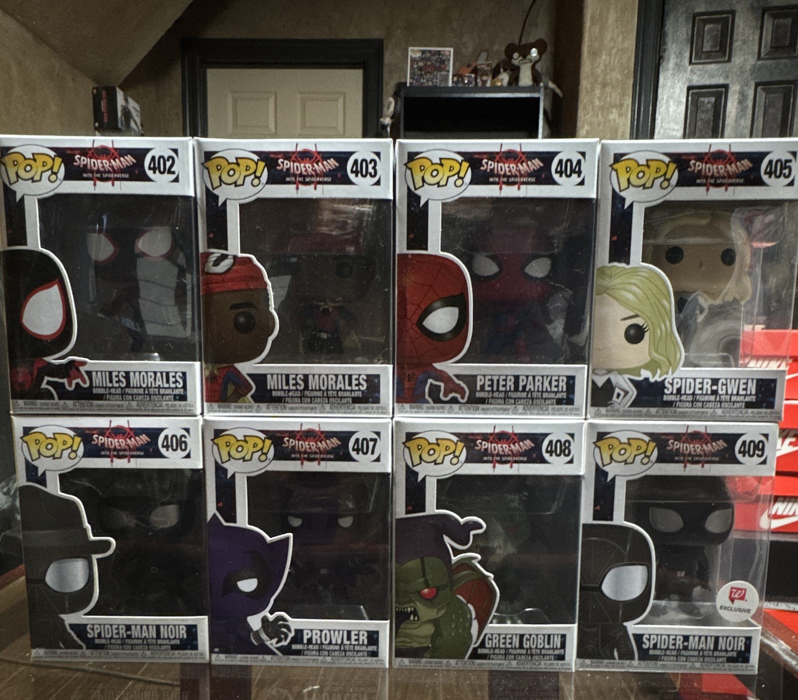 Funko Pop! Marvel Into The Spider-Verse Complete Lot of 8 figures!  #402-409