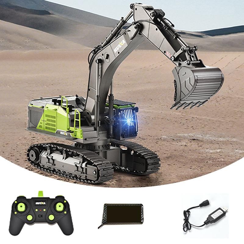 US Stock 1/14 HUINA 593 22CH Excavator Digger 2.4G Radio Control Vehicle Model