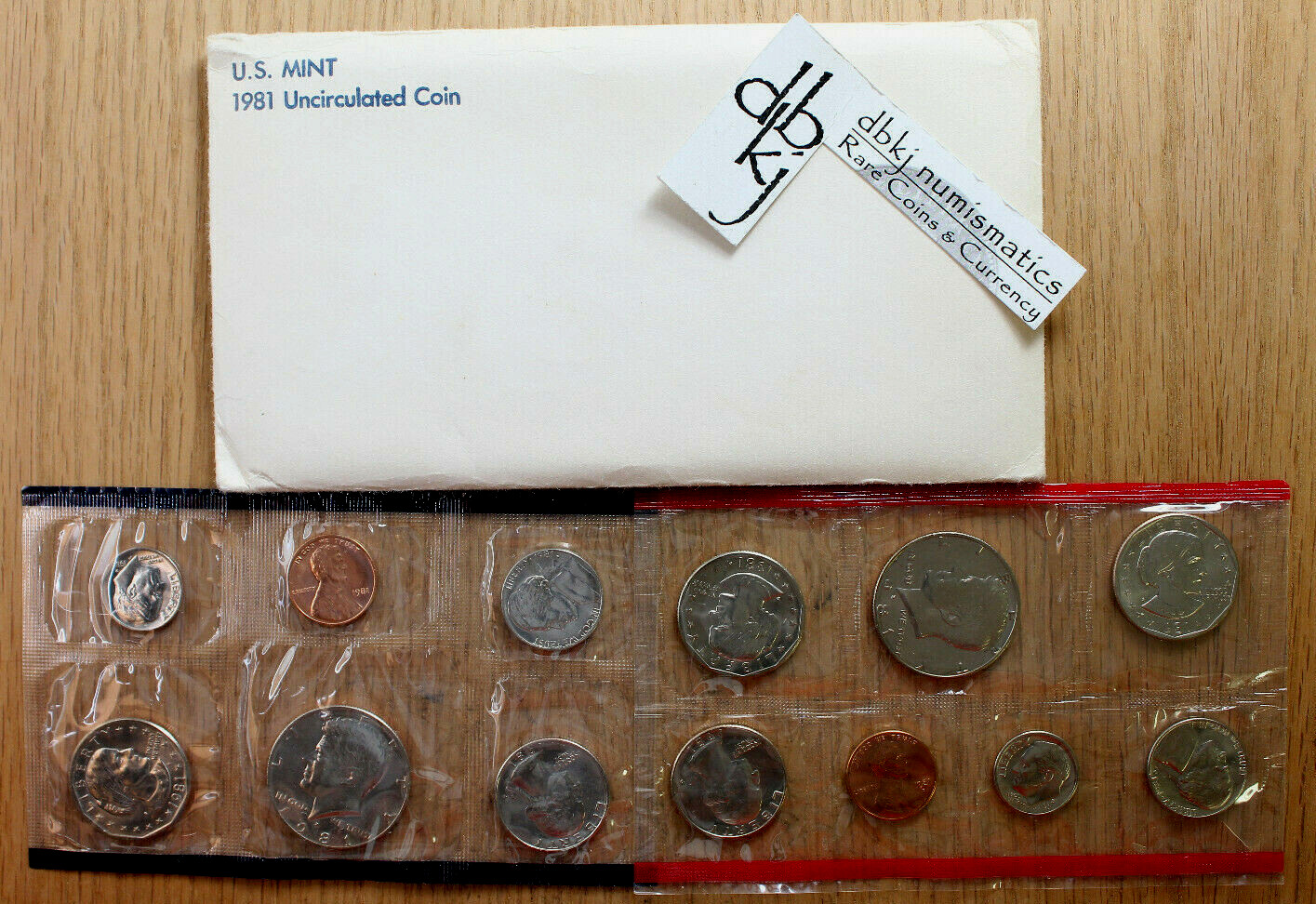 1981 Mint Set - Uncirculated Coins - 13-Coin Set - P & D