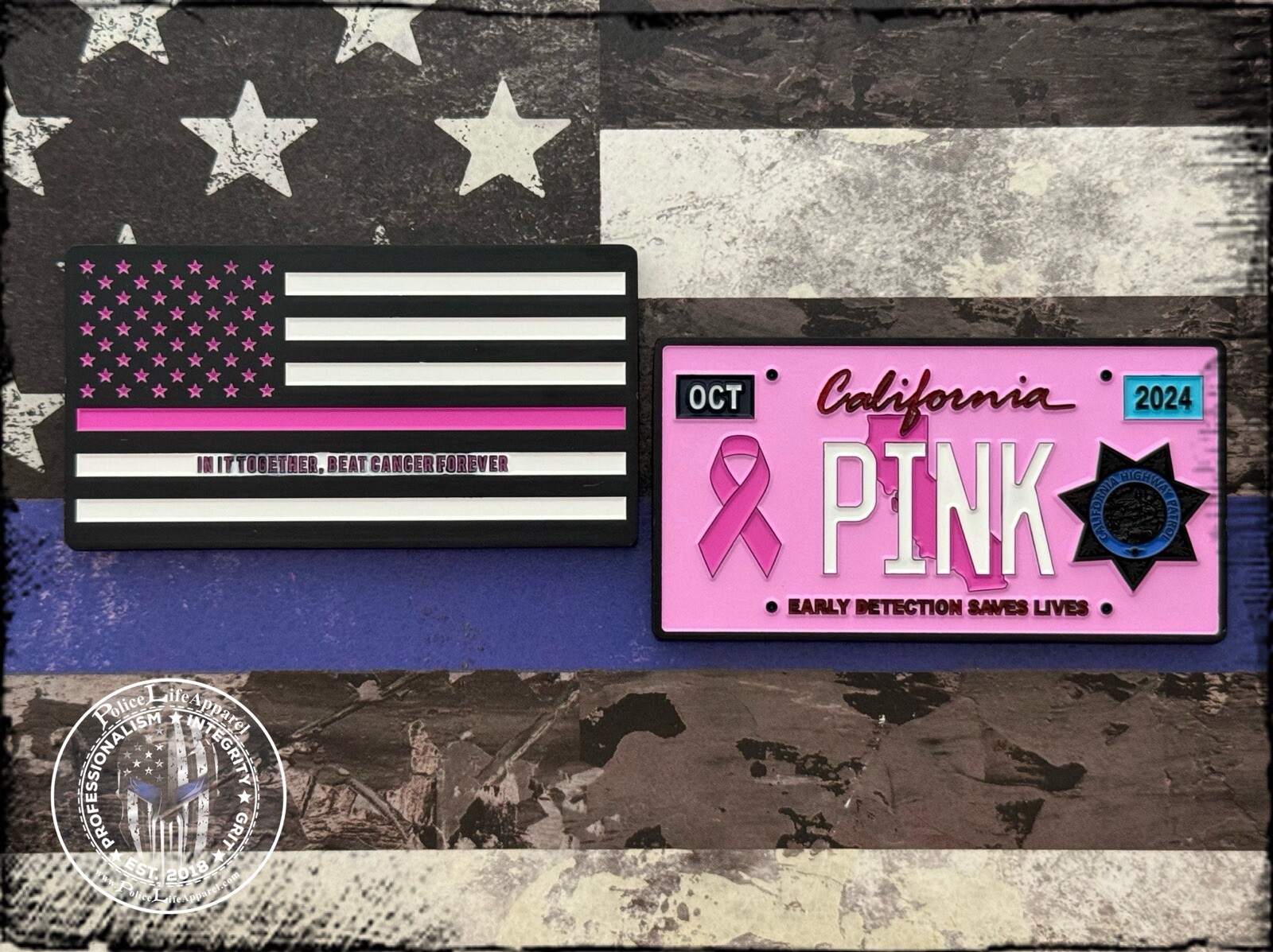 2024 Cancer Support License Plate Challenge Coin