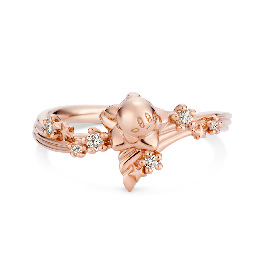 U-TREASURE Kirby of Stars Kirby's Dream Land Ring Twinkle Star Pink Gold 9,11