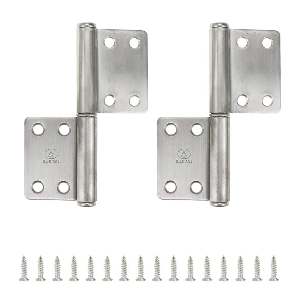 Flag Hinges 4 Inch 304 Stainless Steel Cupboard Door Hinges - 2pcs