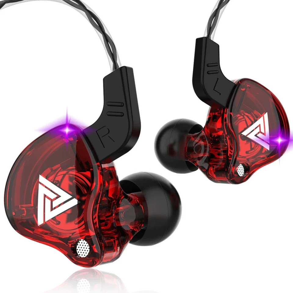 QKZ AK6 HiFi In-Ear Wired Earphones with Mic Stereo Bass Sports Earbuds