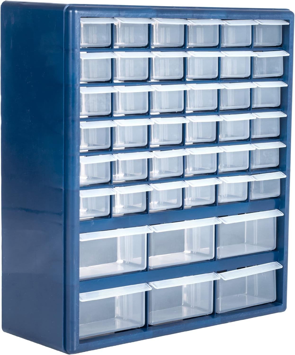 Plastic Storage Drawers 42-Compartment Organizer Desktop/Wall Mount for Hardware
