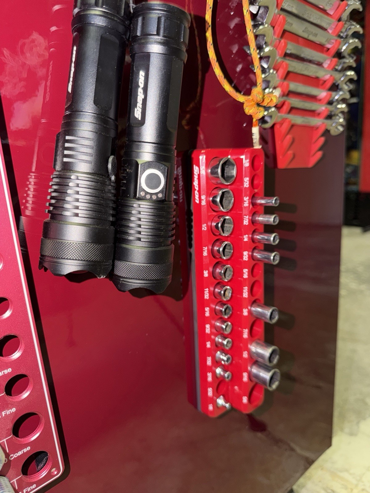 Snap On Tools SAE Socket Tray Magnetic Organizer 1/2” Drive Snap-On