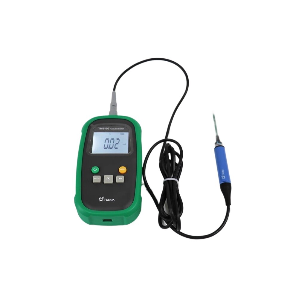 Digital Gauss Meter Handheld Magnetic Field Tester Portable Magnetometer TM5100