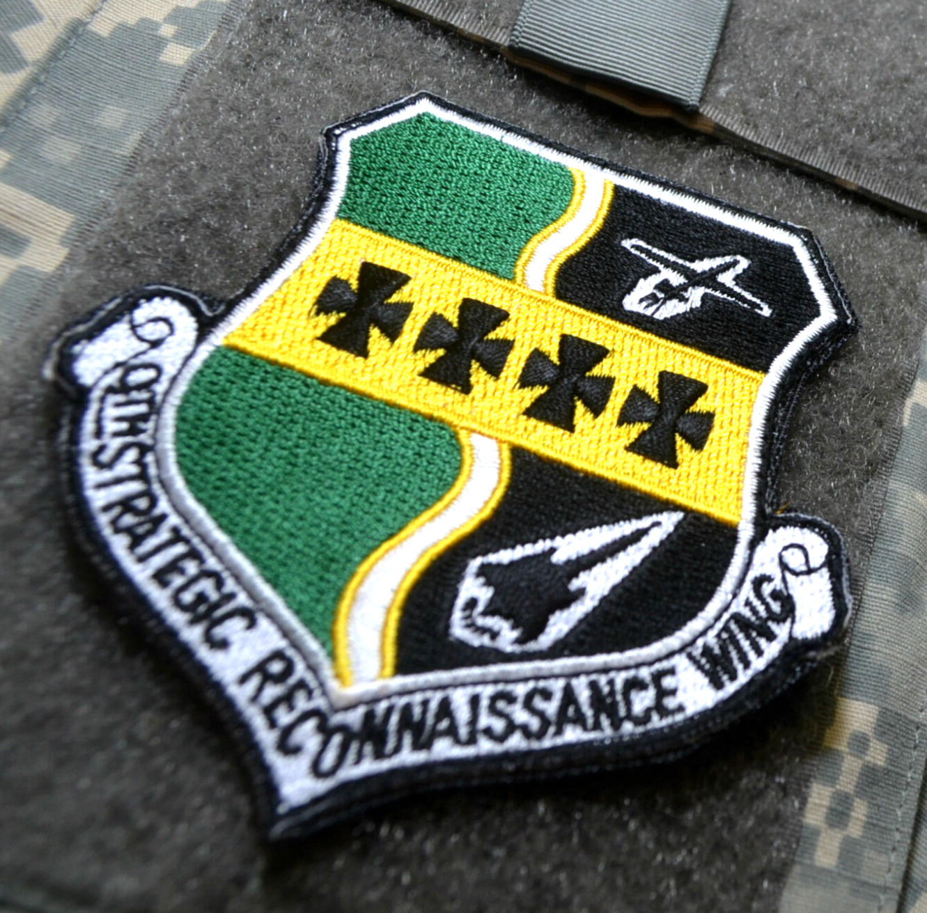 USAF 9th SRW Strategic Reconnaissance Wing U-2/SR-71 Spy Plane vêlkrö INSIGNIA