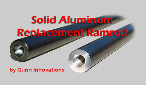 26" Replacement Ramrod for Knight Muzzleloader Solid Aluminum (9mm Dia)
