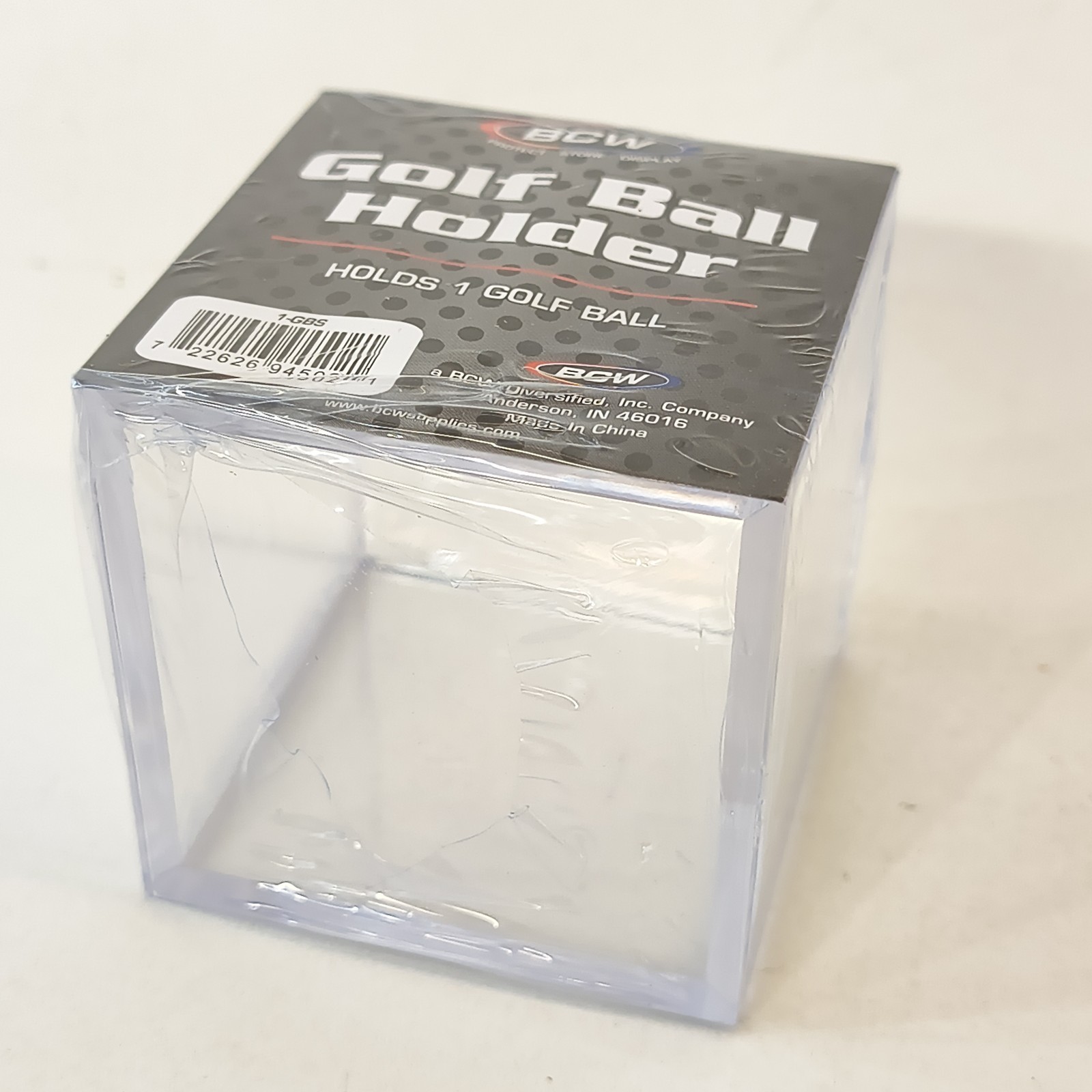 Golf Ball Display Plastic Clear Case Cube Square Stackable Holder Autograph BCW
