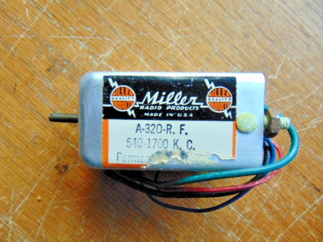 miller A-320-r.f 540-1700 K.C  Tuneable coil ham radio