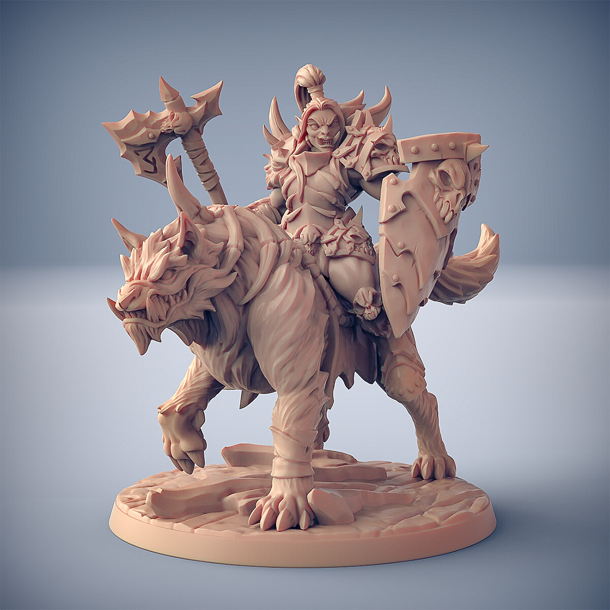 Frost Worg Rider C Artisan Guild Fantasy Dungeons and Dragons Miniature Tabletop