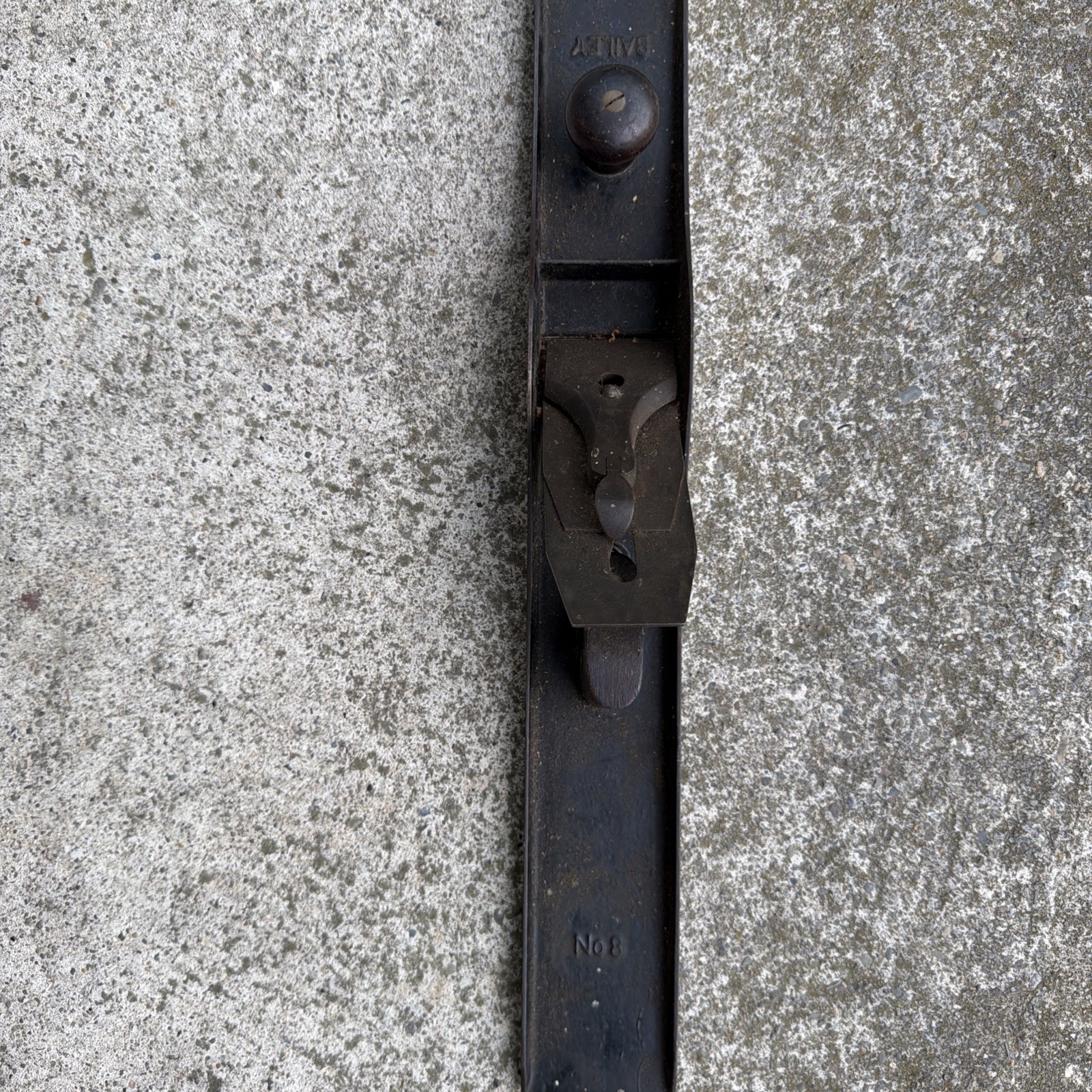 Vintage Stanley Bailey No 8 Wood Plane Smooth Bottom