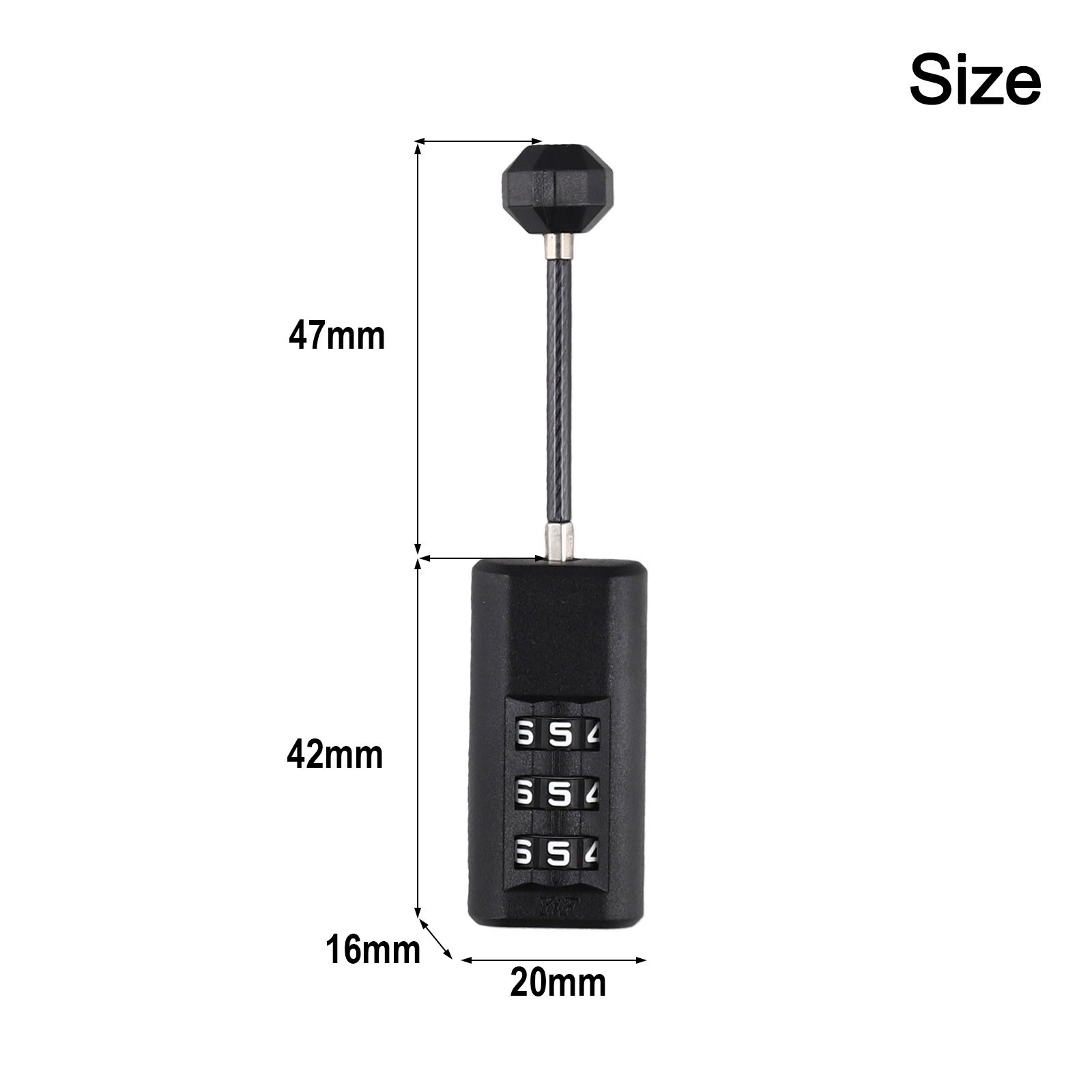 Mini Lock Resettable Coded Lock Backpack Lock Luggage Padlock Dormitory