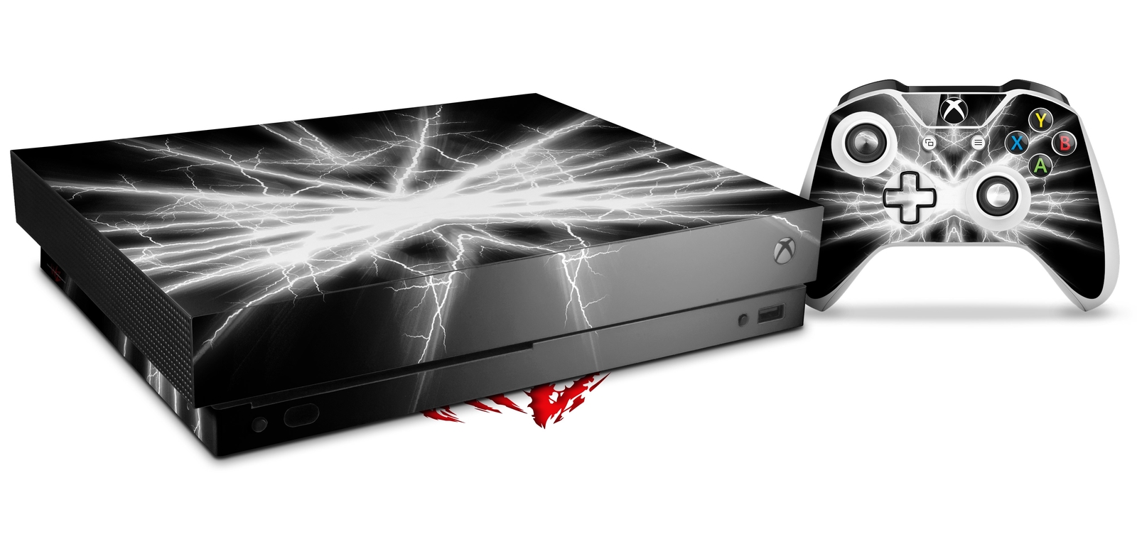 Skin Set for XBOX One X Lightning White