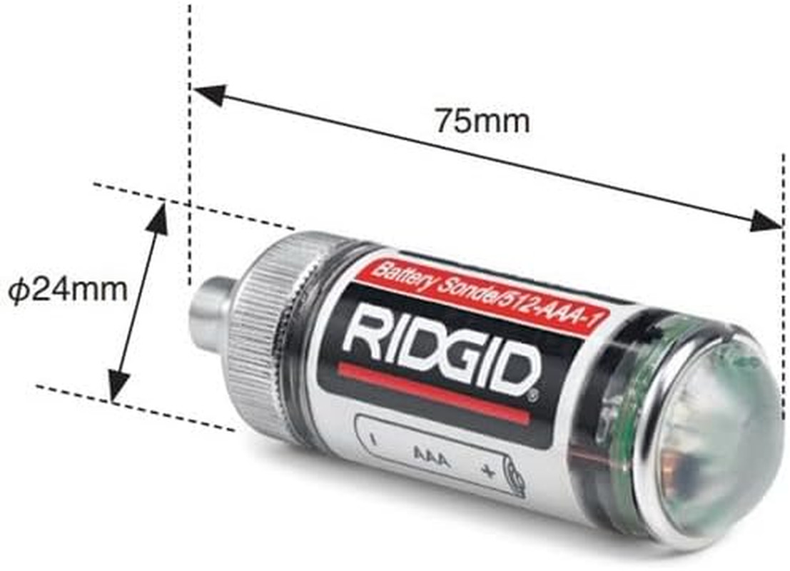 Compact 512 Hz Remote Transmitter for Underground Pipe Location, 25' Range